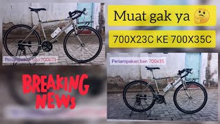 Upgrade Ban 700x23c ke 700x35c  Auto Gravel gravelbike sepedajadul [upl. by Franza]