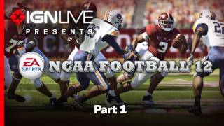 NCAA Football 12 Live Gameplay amp QampA  Part 1 [upl. by Graehl291]