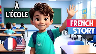 Lets learn French with this simple school story [upl. by Kristoforo]