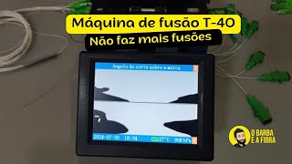 Máquina de fusão Orientek T40 Não alinha as fibras [upl. by Payne632]