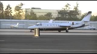 IAI Westwind 1124 taking off from Santa Monica airport [upl. by Eesac]