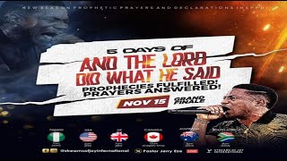 AND THE LORD DID WHAT HE SAID GRAND FINALE  NSPPD  15TH NOVEMBER 2024 [upl. by Carn]