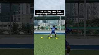 3 ball mastery exercise to improve your Close control Like messi  football messi ballmastery [upl. by Child173]