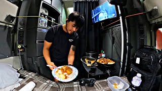 I’m Filipino trucker in USA This is how I make my meal in my semi truck Ep8 [upl. by Avlem]