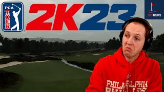 These Greens are Deceptively Tricky  PGA Tour 2K23 Tourney Round 1 [upl. by Inglebert]