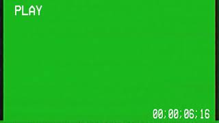 2021 VHS GREEN SCREEN VHS TIMECODE with VHS SOUND FX GOOD QUALITY [upl. by Noemad]