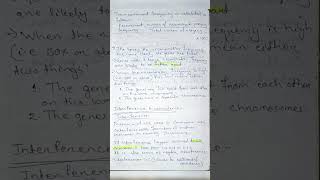 Recombination frequency interference and coincidence bsczoology biology notes zoology [upl. by Calendre90]