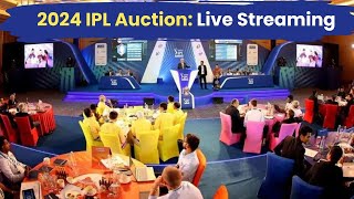 IPL Auction 2024 Live Streaming When and where to watch the auction live in India [upl. by Ayrb]