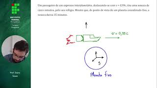 Exemplo 4  Física Moderna 1  Dilatação temporal [upl. by Aicenert]