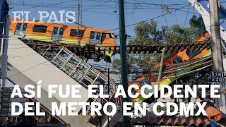 ¿Cómo fue el choque en la línea 3 del metro en la CDMX [upl. by Yotal]