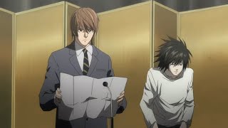 Light and L encounter at university Death note English Dub [upl. by Ignaz]