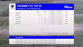 Cuckney CC  1st XI v RadcliffeonTrent CC  1st XI Notts Prem [upl. by Esinaj]