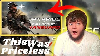 FIRST TIME REACTING TO  AZERRZ CAPTAIN PRICE Voice TROLLING on COD VANGUARD [upl. by Leen]