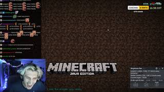 xQc Minecraft Speedrun PB in 1638 Full Run [upl. by Notlek]