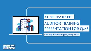 ISO 9001 overview Auditor Training PPT Presentation for QMS [upl. by Nyliuqcaj]