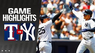 Rangers vs Yankees Game 1 Highlights 81024  MLB Highlights [upl. by Fuld]