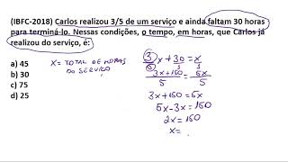 PROBLEMAS ARITMÉTICOSIBFCCORREIOS [upl. by Llevol]