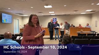 Hardeman County School Board Meeting September 10 2024 [upl. by Ennovi]