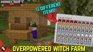 The BEST Witch Farm In Minecraft  Minecraft Bedrock Guide 121 EP25 [upl. by Haleehs]