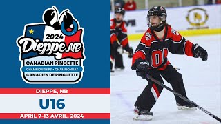 CRC 2024 Playoffs  Dieppe UniPlex IGA U16 Calgary Attack vs Team Saskatchewan [upl. by Harmonie]