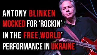 Antony Blinken Mocked For Singing quotrockin In The Free Worldquot As Ukraine Suspends Election [upl. by Ferguson]