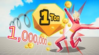 THROW 10 TON GOLDEN IN EVERY UNITS  TABS  Totally Accurate Battle Simulator [upl. by Junko994]