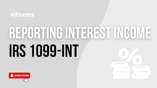 IRS Form 1099INT Reporting Interest Income [upl. by Aicina]