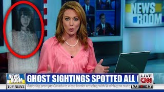 Top 5 Scariest Ghost Sightings CAUGHT ON LIVE TV [upl. by Evetta]