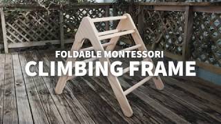 DIY Folding Pikler Triangle  Montessori Climbing Frame [upl. by Hausner112]