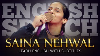 ENGLISH SPEECH  SAINA NEHWAL Retirement amp Future Plans English Subtitles [upl. by Ollehcram291]