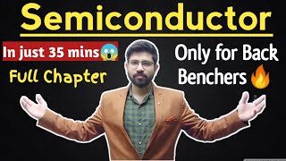 TERM 2 Semiconductor One Shot Class 12th Physics  Chapter 14 Semiconductor Abhishek sir [upl. by Eerahs]