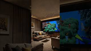 Displaying Fish aquarium in Home Theater ScreenCozy Time [upl. by Cyprus]