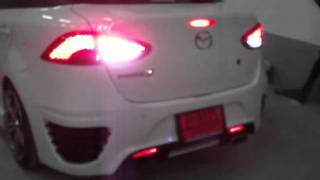 mazda 2 ไฟท้ายled ไฟวิ่งสเต็ปเทพ [upl. by Nnayr]