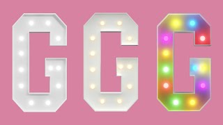 4FT Jersey Font Marquee Letter G DIY Tutorial [upl. by Gnni]