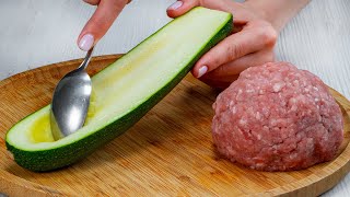 Nur so koche ich zucchini mit hackfleisch  ein super leckeres rezept [upl. by Kcirredal]