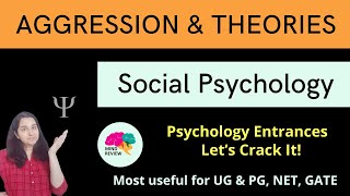 AGGRESSION amp THEORIES  Social Psychology Psychology Entrances Mind Review [upl. by Adeirf]