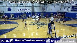 Herricks High Schools Girls V Volleyball vs Garden City HS 92124 [upl. by Yehudit402]