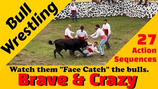 AZORES Traditional Portuguese Bullfight Feature Lots of Action 2022 [upl. by Arobed999]