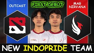 DREAMOCEL DB WOMY JUJU POTA FIRST DEBUT NEW INDOPRIDE TEAM  Outcast vs MAG Nirvana RES SEA 2 Dota 2 [upl. by Aikenahs]