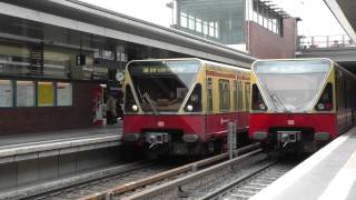 SBahn Berlin Züge der BR480 in Gesundbrunnen HD [upl. by Illoh242]