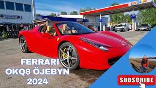 Ferrari vid OkQ8 Öjebyn  2024 [upl. by Graehl881]