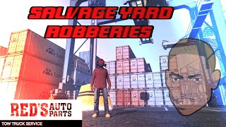 GTA V Online Salvage Yard Mctony Robbery Lampadati Tropos Rallye Full [upl. by Wunder]