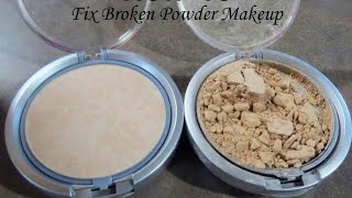 How to fix broken face powderfix broken compact powderdamaged face powder ko set krein [upl. by Ellehsad]