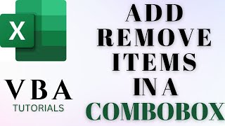 Excel VBA ComboBox Dynamically Add and Remove Items ✅ [upl. by Llenwad]