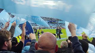 Manchester City  Tottenham 43 Champions League Anthem [upl. by Kcirdahc668]