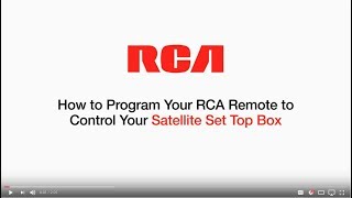 Satellite TV Remote Control Direct Code Programming [upl. by Latoyia]