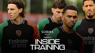 INSIDE TRAINING  The squad prepare to face Atalanta in the UEFA Champions League [upl. by Ahsinam]