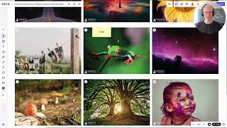 Demo How to run an easy picture based warm up on Miro to help participants open up [upl. by Ornstead]
