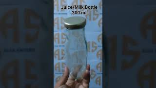 300ml Glass Milk Bottle  Available on IndiaMART [upl. by Bortman]