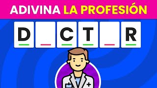 Adivina la Profesión  Oficio SIN VOCALES 👮🏻‍♀️👨🏻‍🚒🧑🏻‍⚕️ Test de Agilidad Mental 🧠✅ [upl. by Eliathan920]